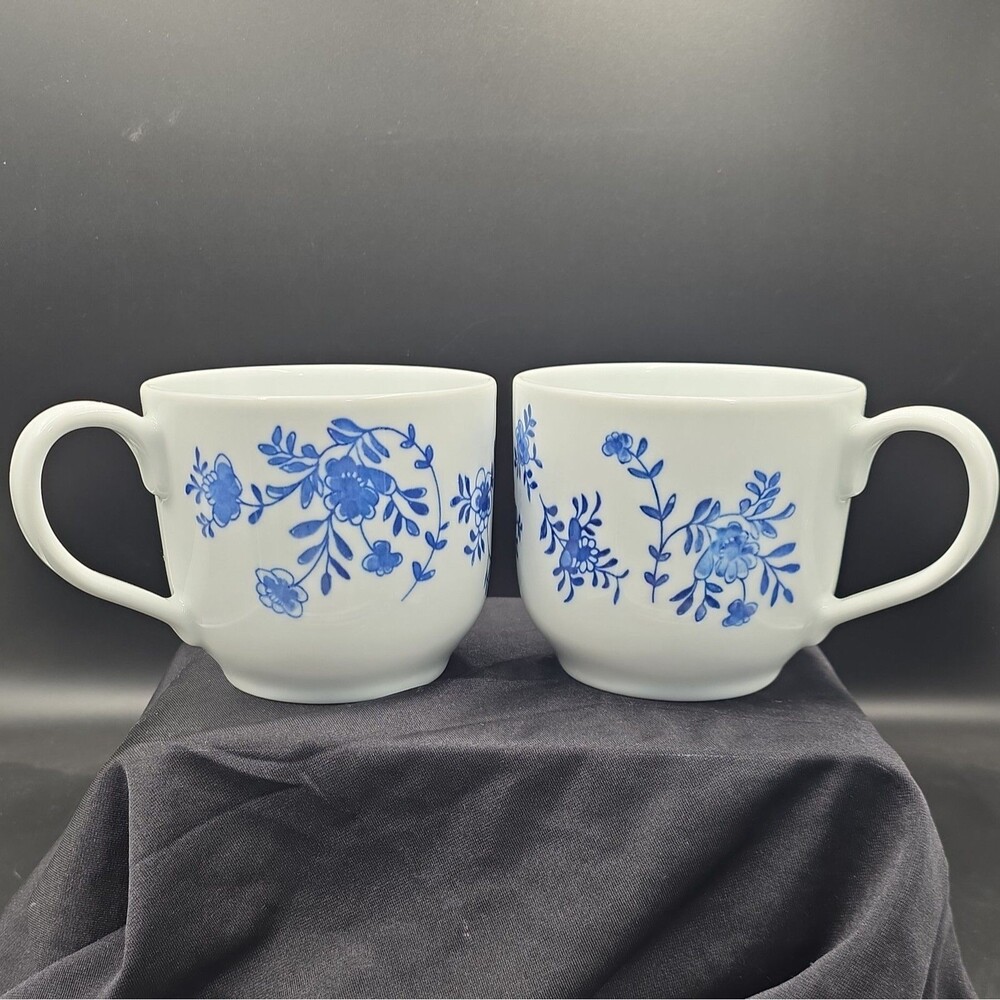 IKEA Entusiasm Jumbo Coffee Teacups Mugs Feldspar Porcelain 17oz. Set of 2